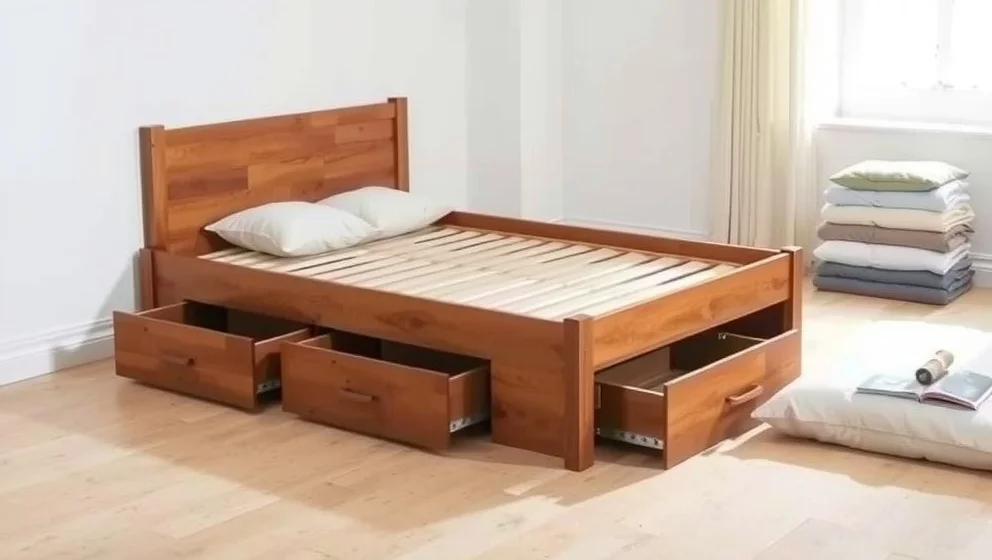 Bygga säng med förvaring från Ikea