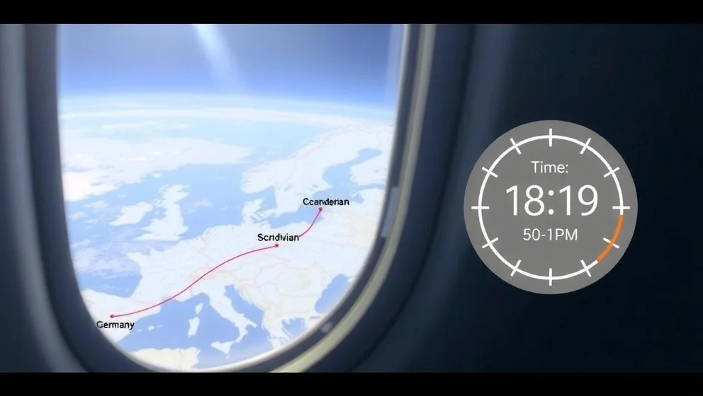 Hur lång tid tar det att flyga till Tyskland