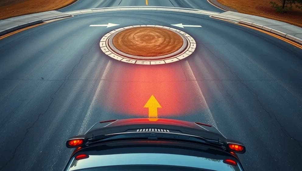 Hur ska man blinka i en rondell